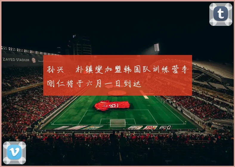 孙兴慜朴镇燮加盟韩国队训练营李刚仁将于六月一日到达